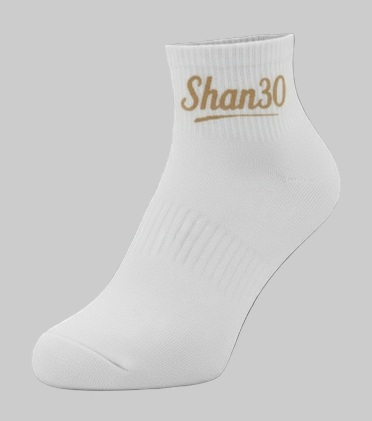 Shaneo x Full NOIZE Bullies Shan30, ankle sock (White)